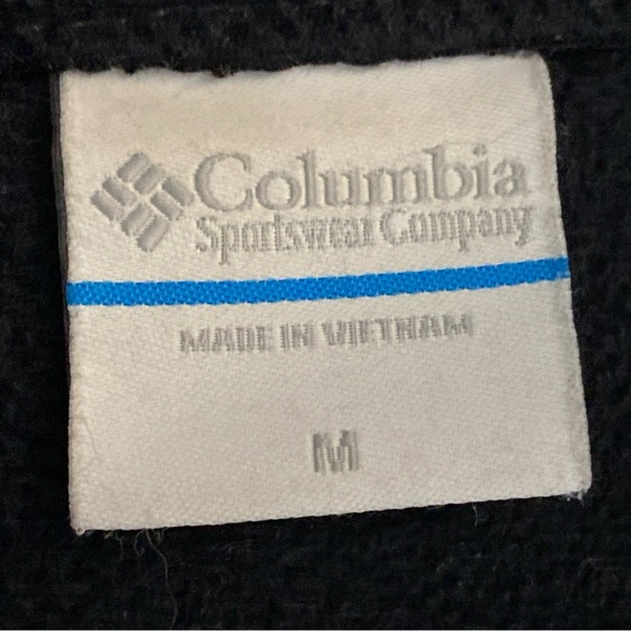 Columbia Omni-Shiled Full Zip Wool Blend Grey Sweater Size Medium Jacket - Picture 5 of 8